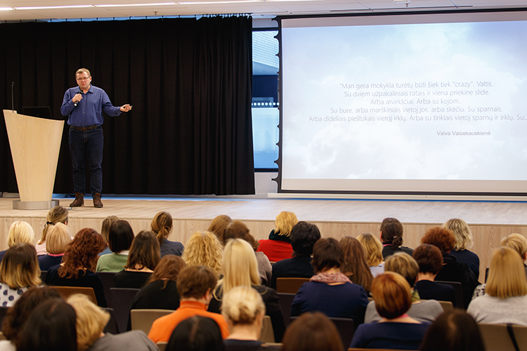 Vaidas Bacys. Pedagogas.lt švietimo konferencija „Ugdymas ir psichologija: kasdieniai iššūkiai“