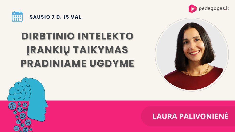 Dirbtinio intelekto įrankių taikymas pradiniame ugdyme