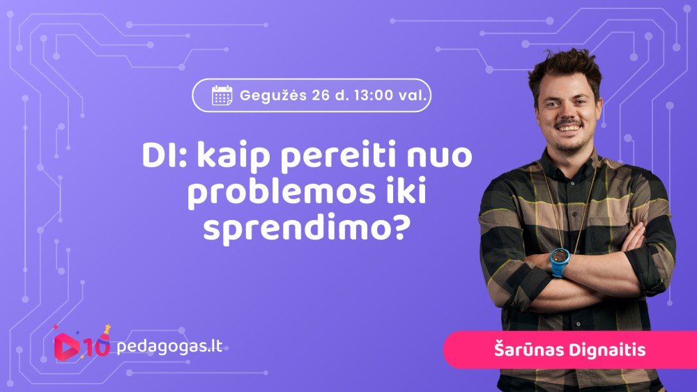 DI: kaip pereiti nuo problemos iki sprendimo?
