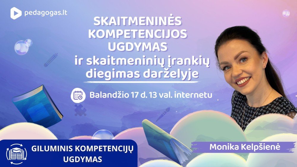 Skaitmeninės kompetencijos ugdymas ir skaitmeninių įrankių diegimas darželyje. TD'25