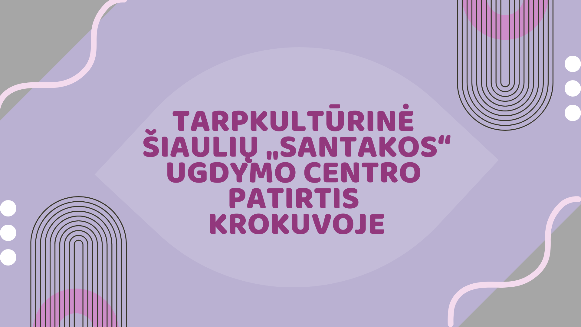 Tarpkultūrinė Šiaulių „Santakos“ ugdymo centro patirtis Krokuvoje