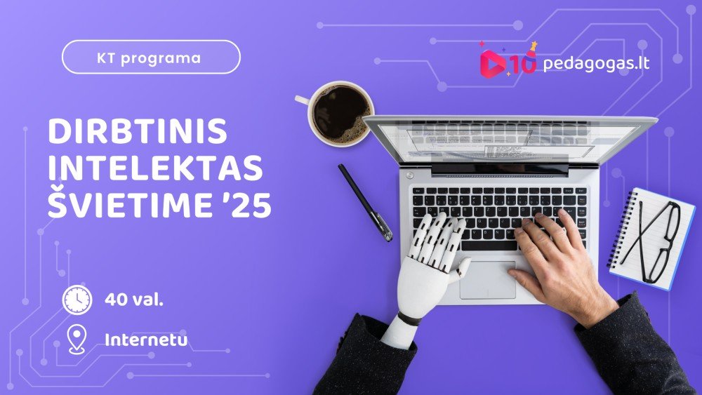 Dirbtinis intelektas švietime '25