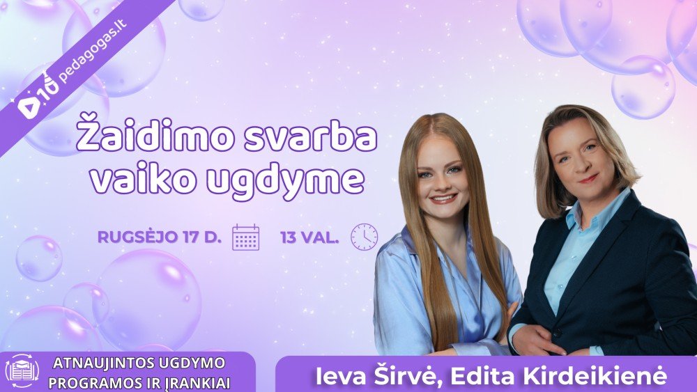 Žaidimo svarba vaiko ugdyme TD'26