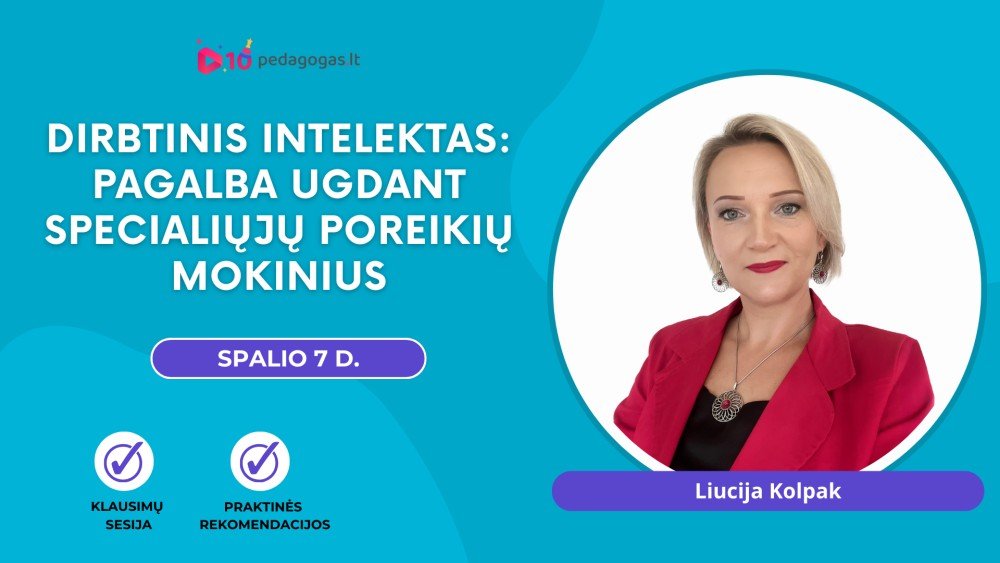 Dirbtinis intelektas: pagalba ugdant specialiųjų poreikių mokinius