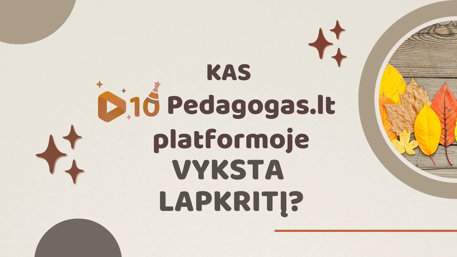 Kas Pedagogas.lt platformoje vyksta lapkritį?