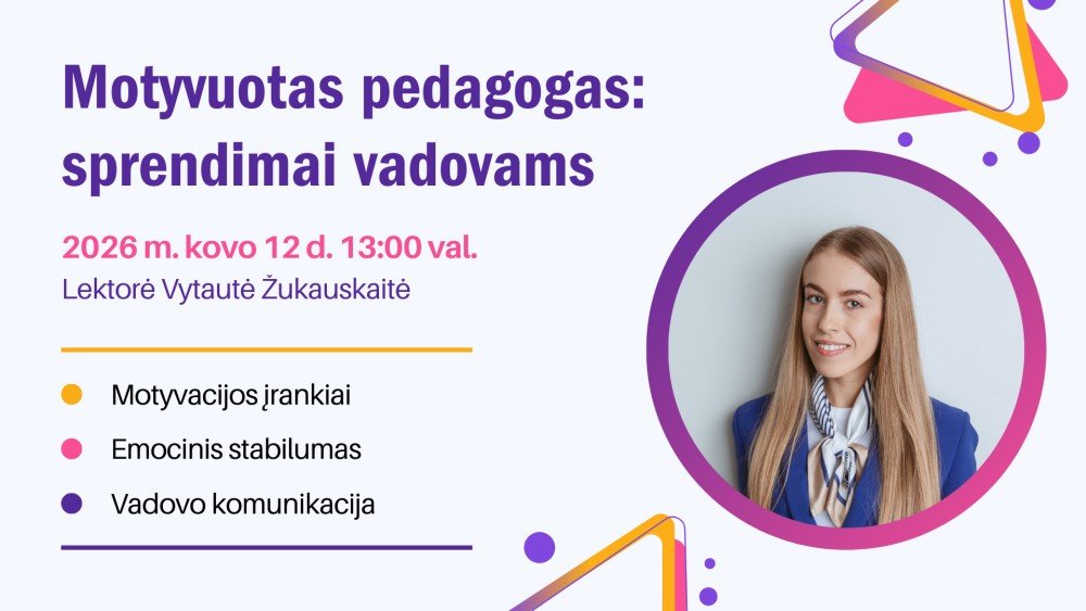 Motyvuotas pedagogas: sprendimai vadovams