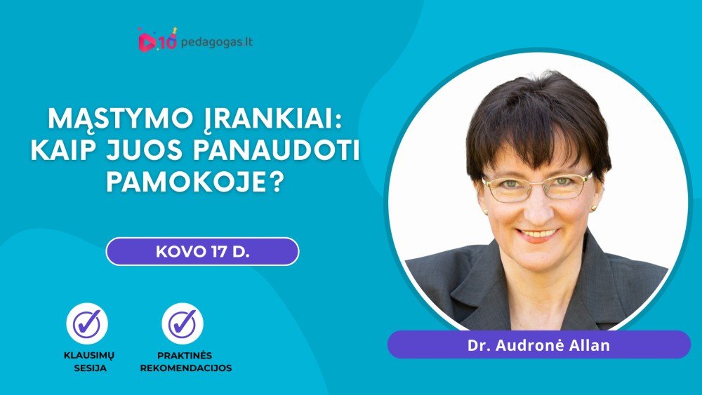 Mąstymo įrankiai: kaip juos panaudoti pamokoje?