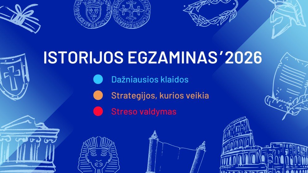Istorijos egzaminas' 2026
