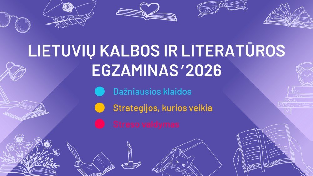 Lietuvių kalbos ir literatūros egzaminas’ 2026
