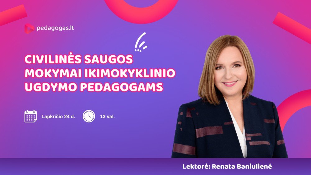 Civilinės saugos mokymai ikimokyklinio ugdymo pedagogams