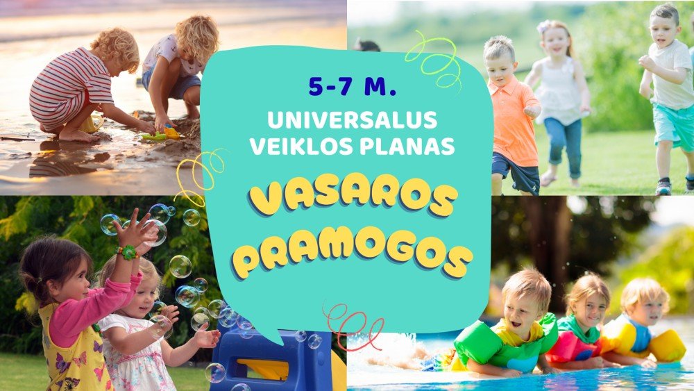Universalūs veiklų planai. Tema - Vasaros pramogos