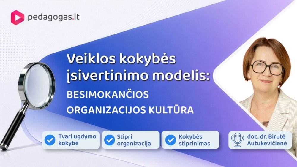 Veiklos kokybės įsivertinimo modelis: BESIMOKANČIOS ORGANIZACIJOS KULTŪRA