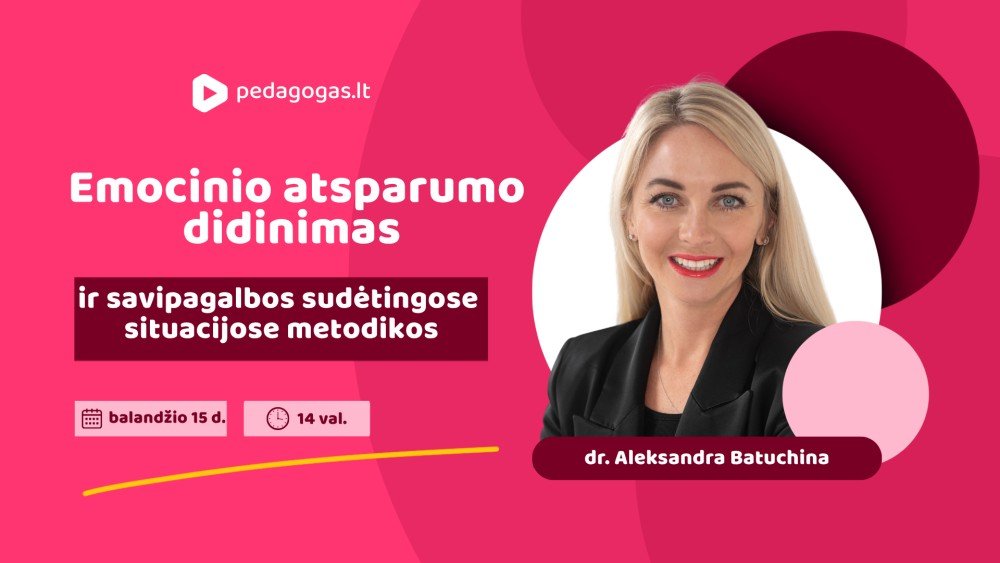 Emocinio atsparumo didinimas ir savipagalbos sudėtingose situacijose metodikos