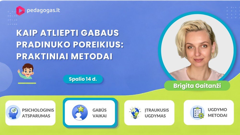 Kaip atliepti gabaus pradinuko poreikius: praktiniai metodai