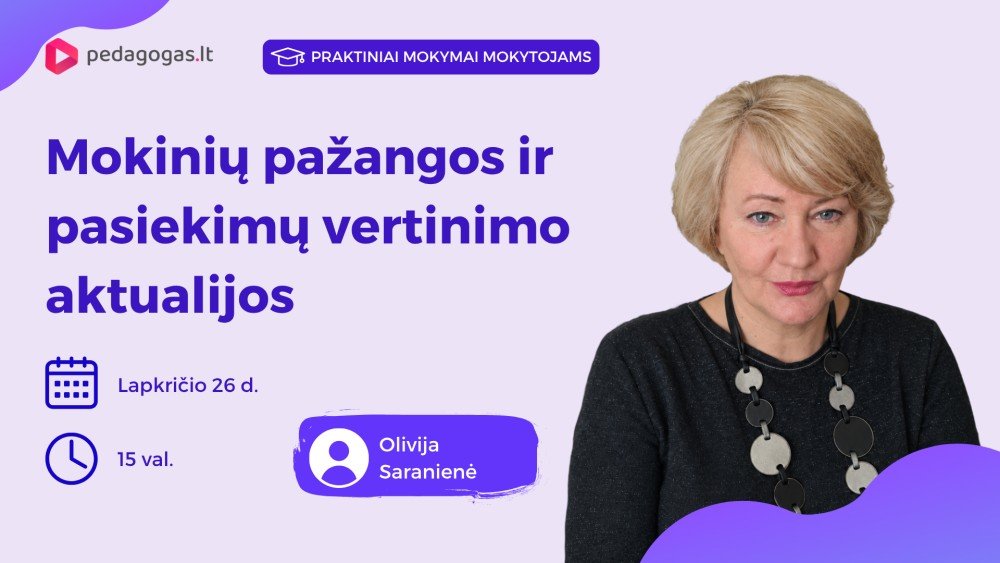 Mokinių pažangos ir pasiekimų vertinimo aktualijos