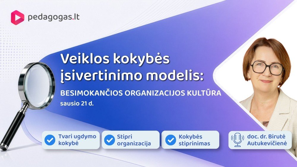 Veiklos kokybės įsivertinimo modelis: BESIMOKANČIOS ORGANIZACIJOS KULTŪRA