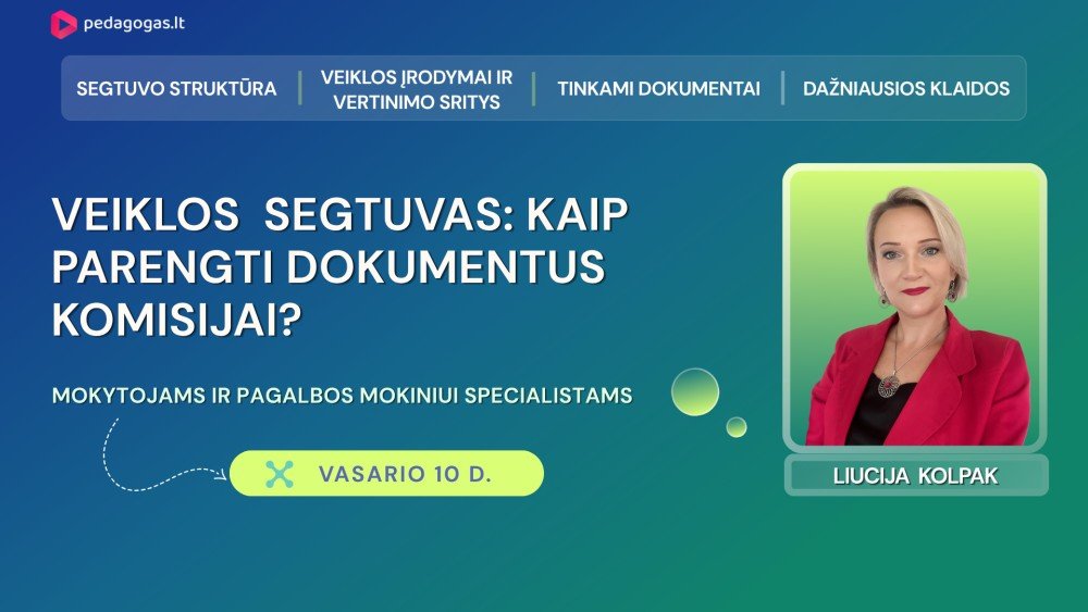 Profesinės veiklos įrodymų segtuvas: kaip parengti dokumentus komisijai?
