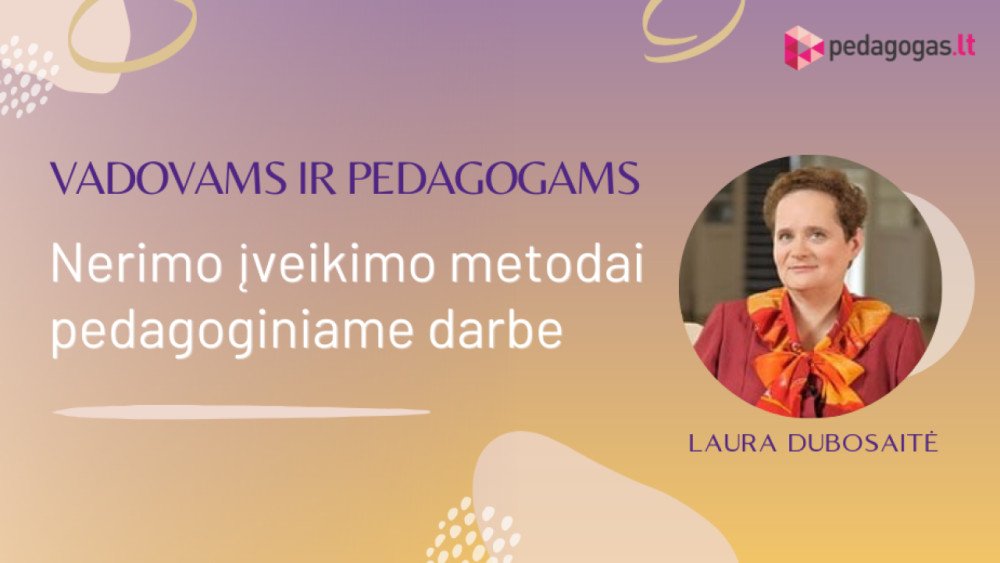 Nerimo įveikimo metodikos pedagoginiame darbe