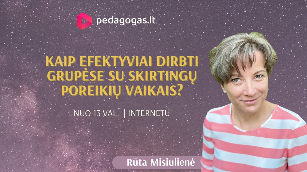 Kaip efektyviai dirbti grupėje su skirtingų poreikių vaikais?