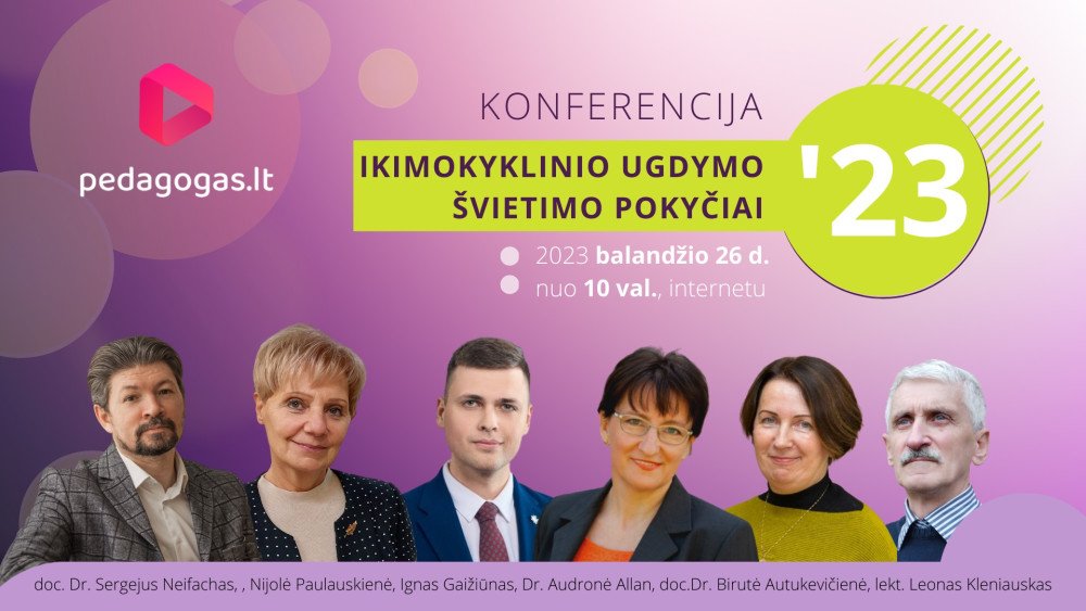 KONFERENCIJA: Ikimokyklinio ugdymo švietimo pokyčiai 2023