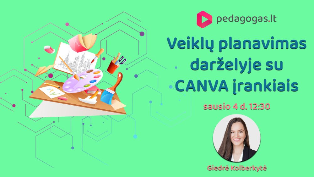 Veiklų planavimas darželyje su CANVA įrankiais